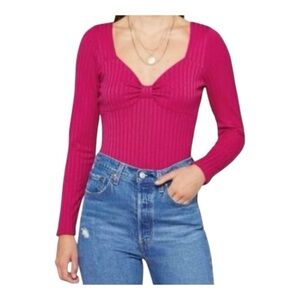 Heatherly Pink bodysuit size XL NWT